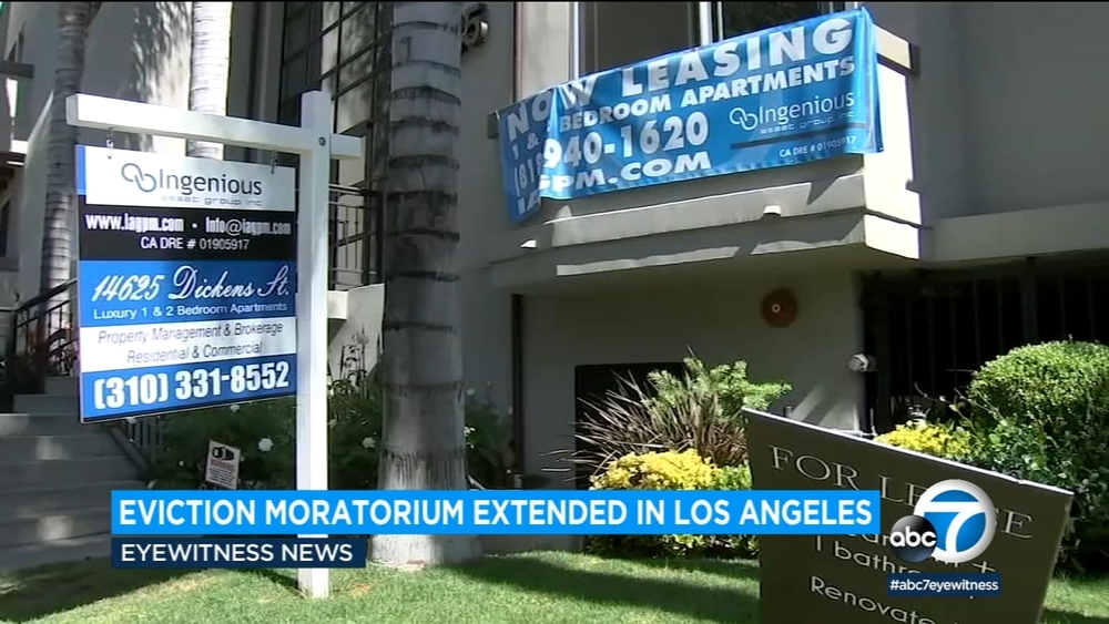Eviction moratorium extended in Los Angeles