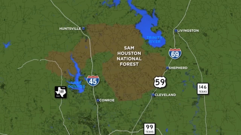 Sam Houston National Forest Map 3 Kids Missing Overnight In Sam Houston Nat L Forest Found Abc13 Houston