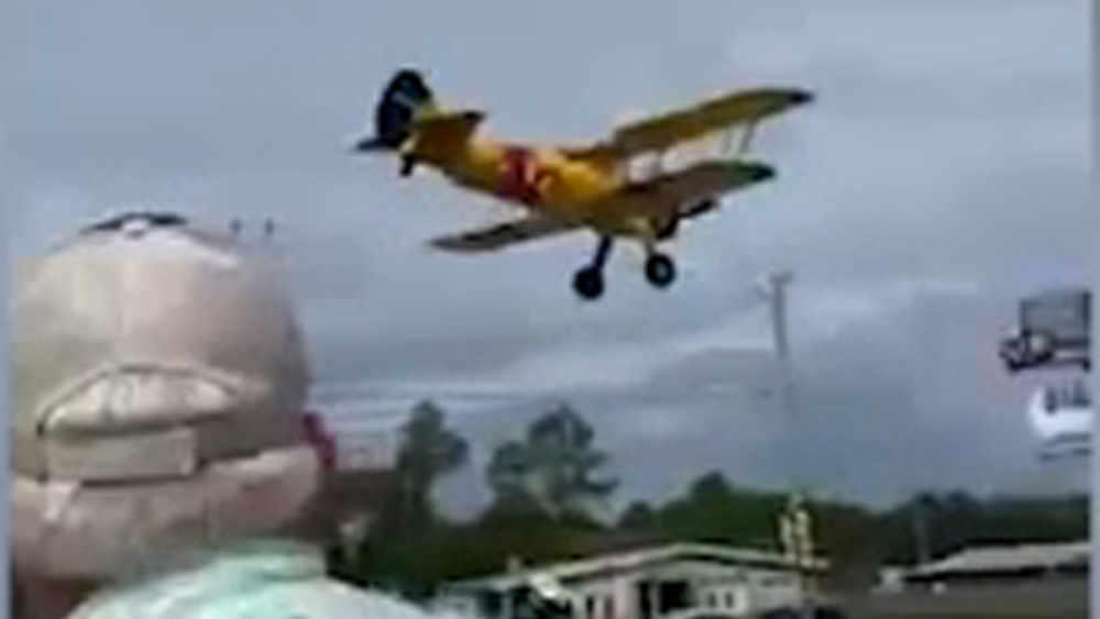 Plane crash caught on video following Winnie Rice Festival parade