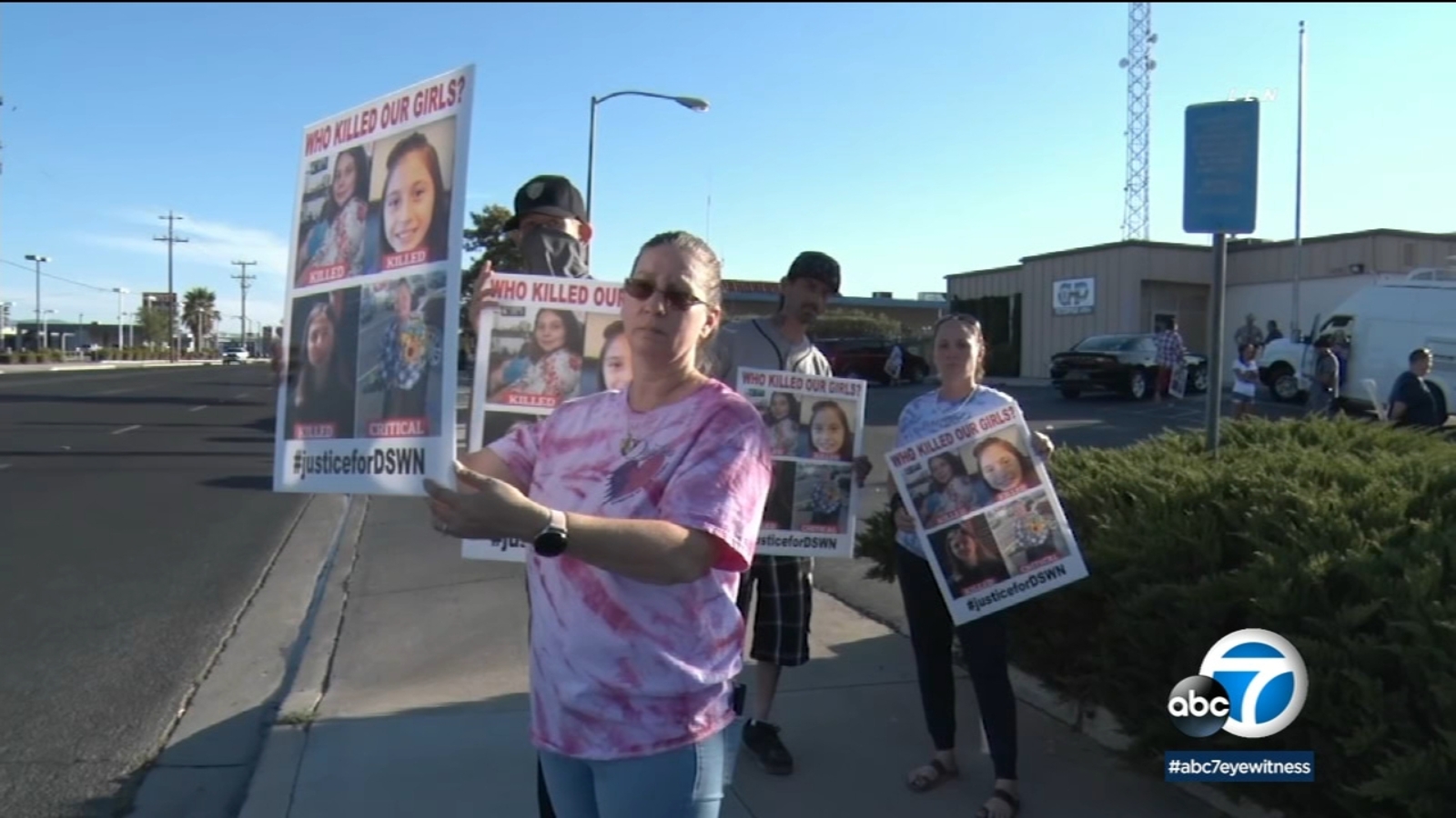 Vigil held for three girls killed in Lucerne Valley hitandrun crash as search for driver