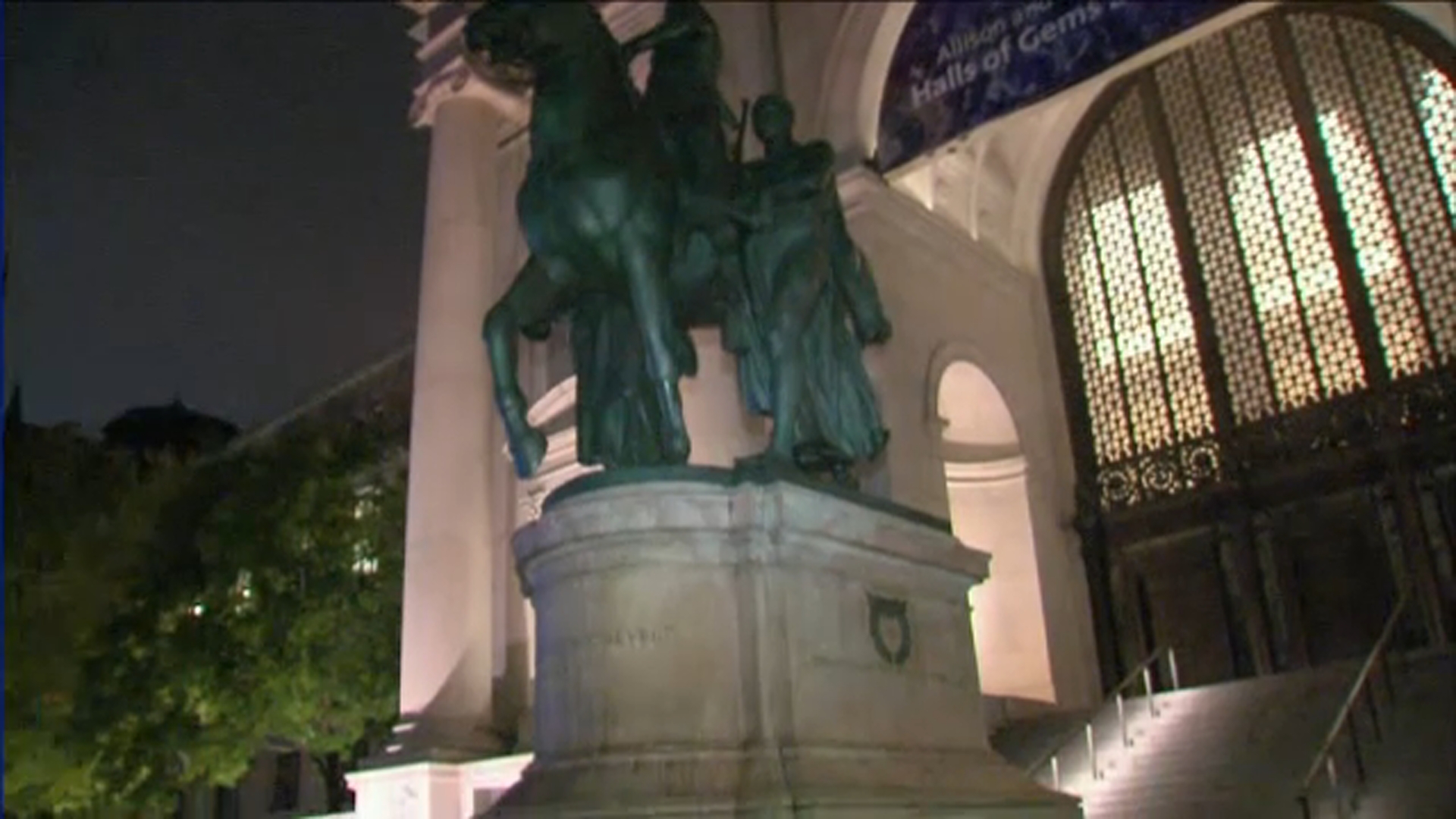 Roosevelt statue vandalized outside American Museum of Natural History