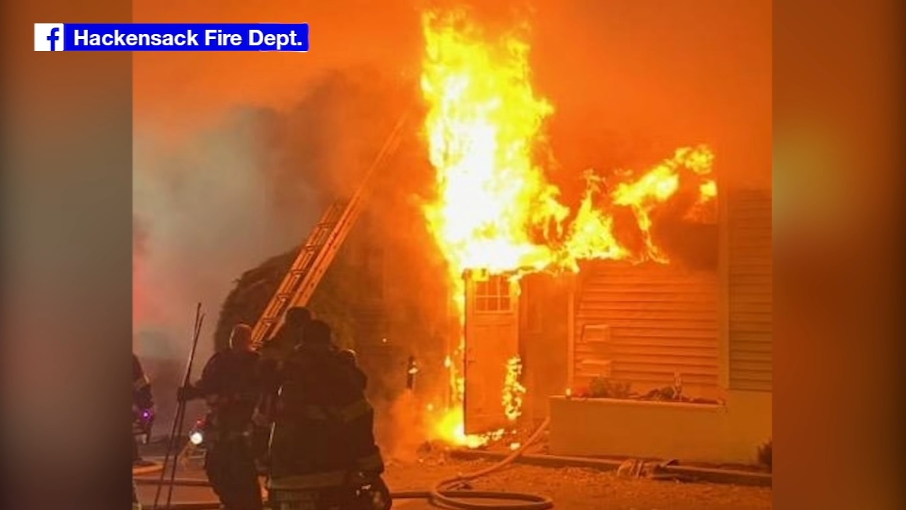 Fire tears through wellness center in Hackensack; cause unknown