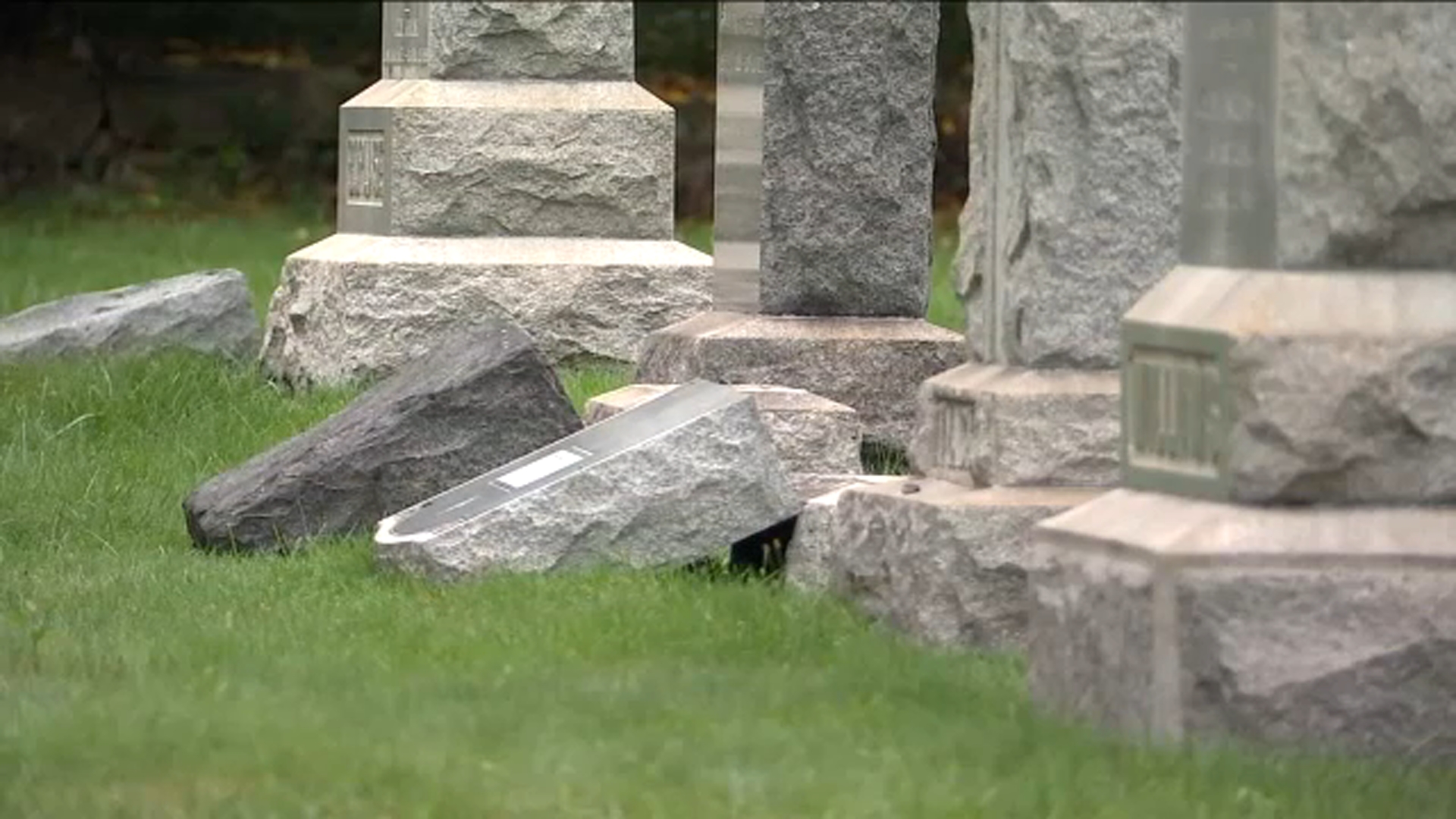 Gravestones toppled, flowerbeds destroyed at New Jersey cemetery