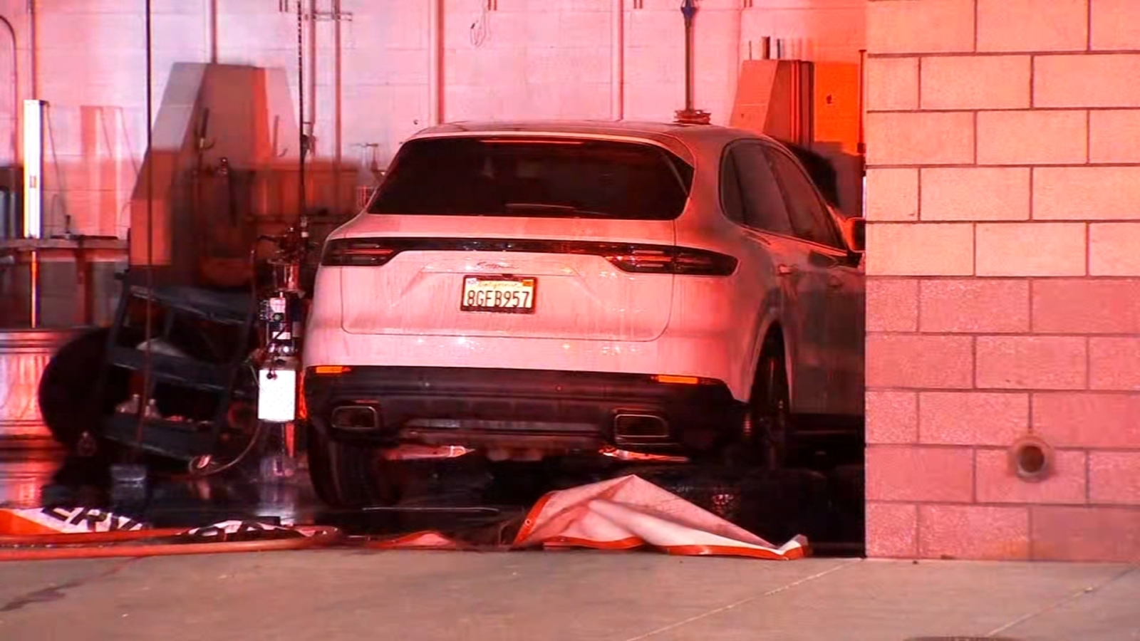 Fire at southeast Fresno Les Schwab tire shop appears suspicious