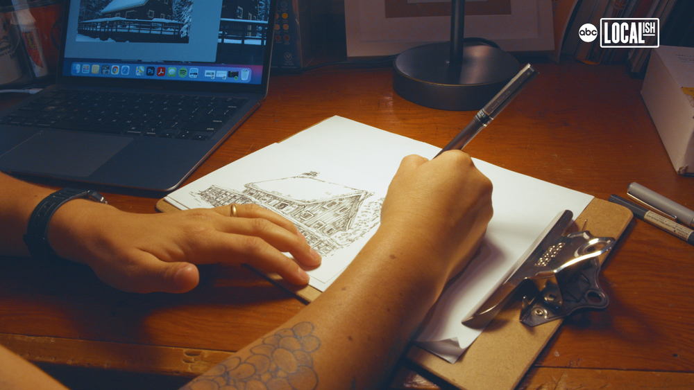 Illustrator memorializes homes lost in California wildfires