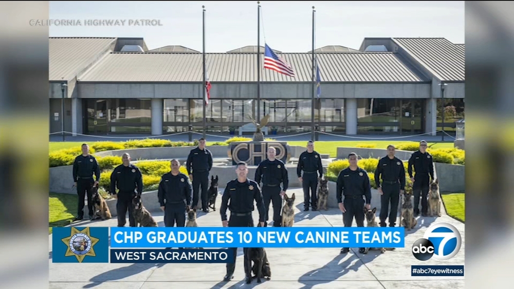 CHP holds graduation ceremony to welcome new K-9 teams