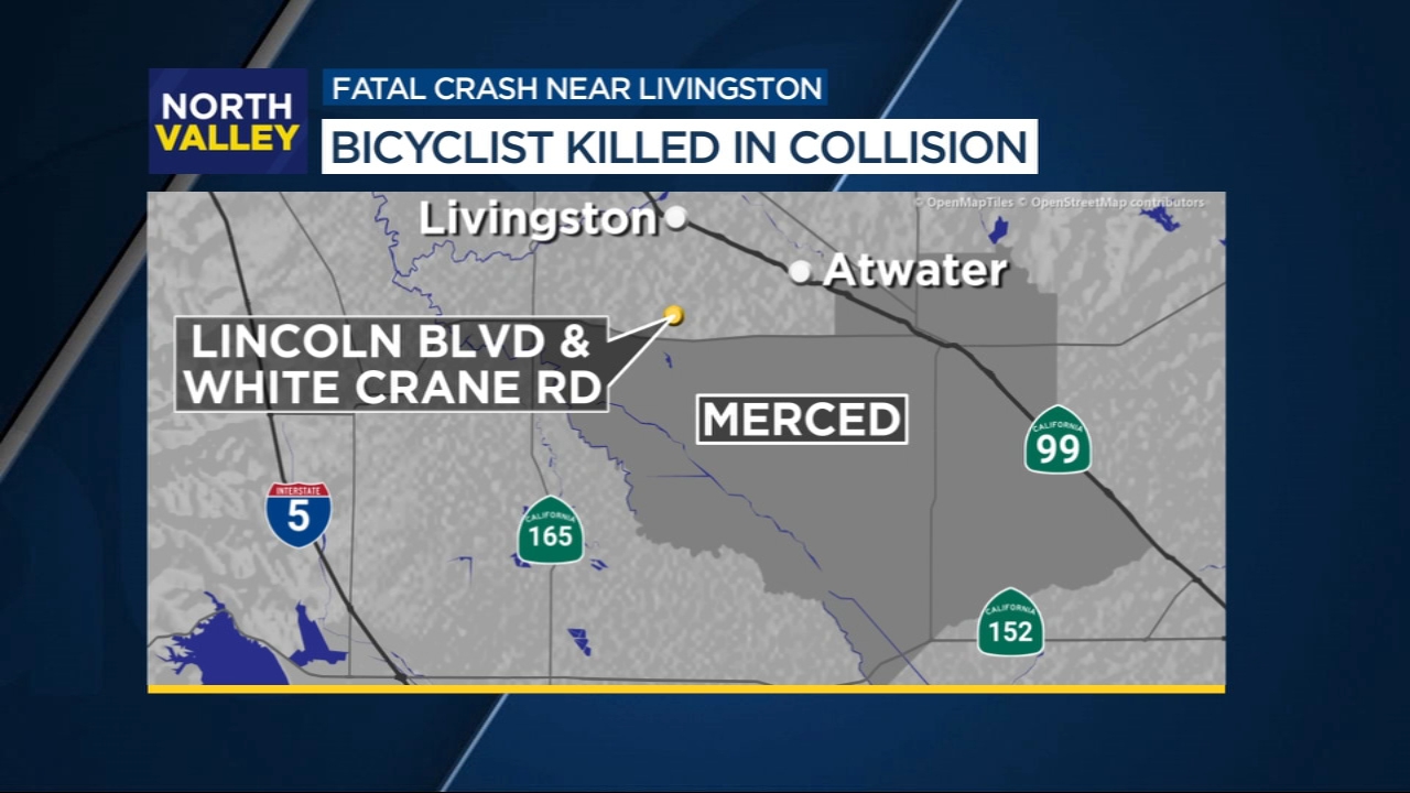 Bicyclist killed after being hit by truck in Merced County