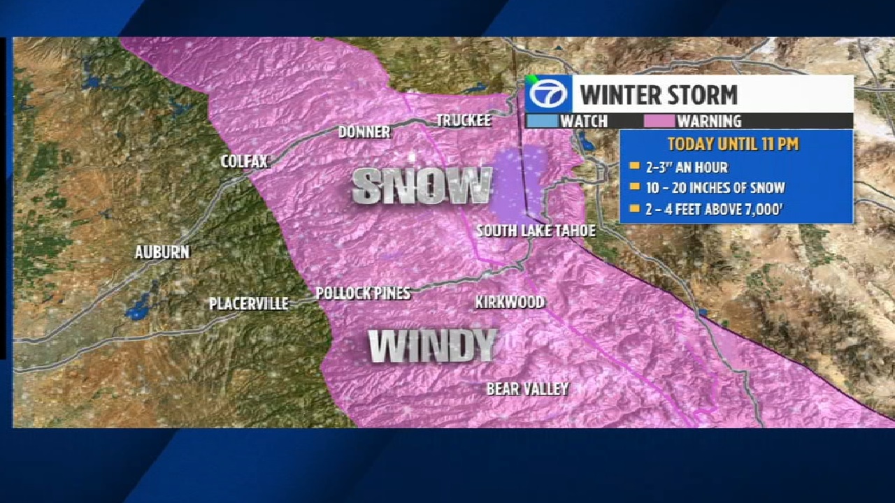 Atmospheric river brings rain, wet snow to Tahoe area
