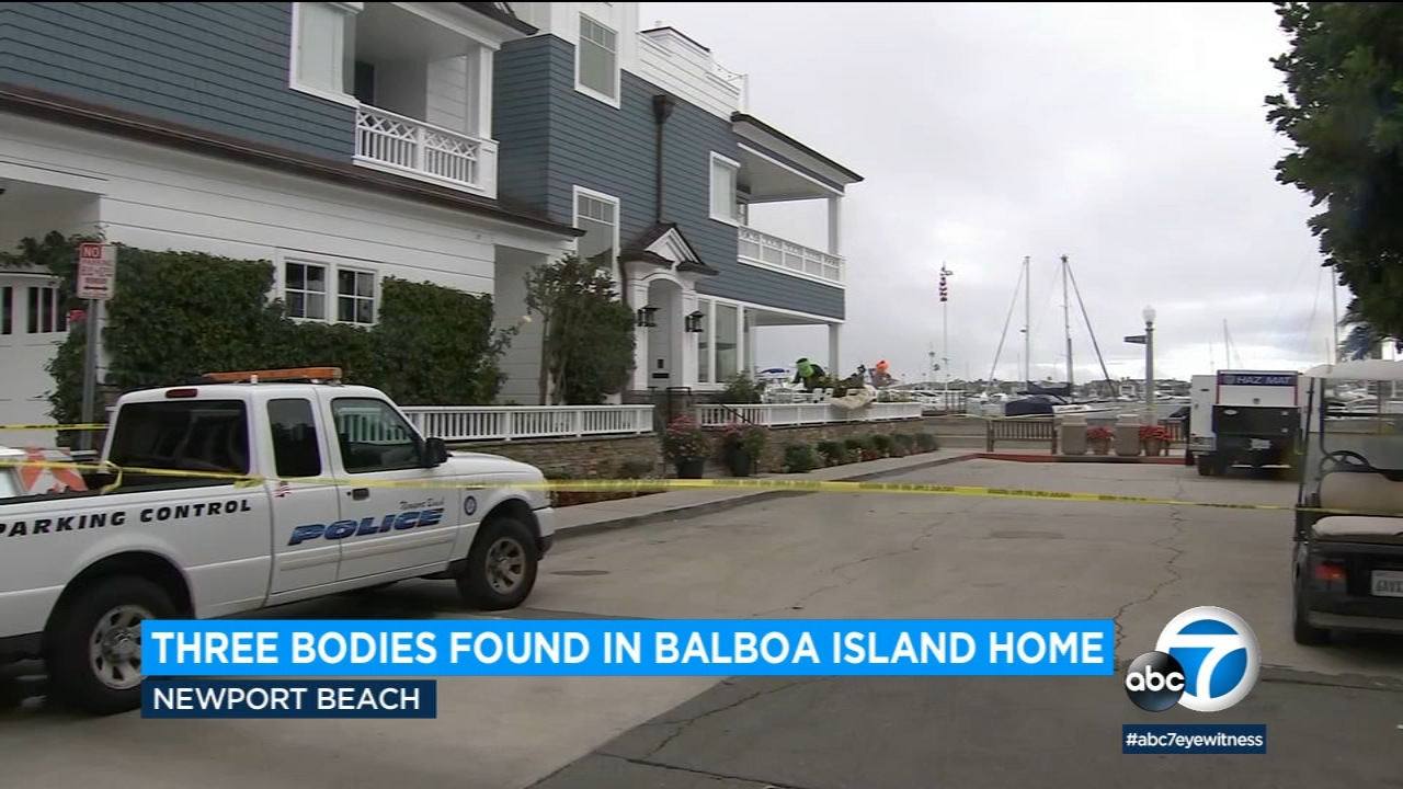 3 found dead inside home on Balboa Island in Newport Beach