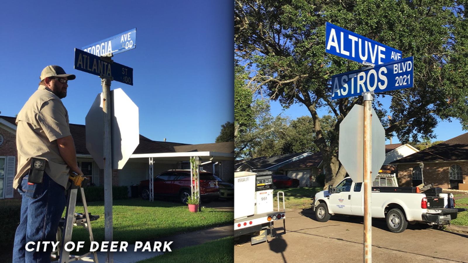 World Series 2021 Deer Park, Texas, temporarily changes street names