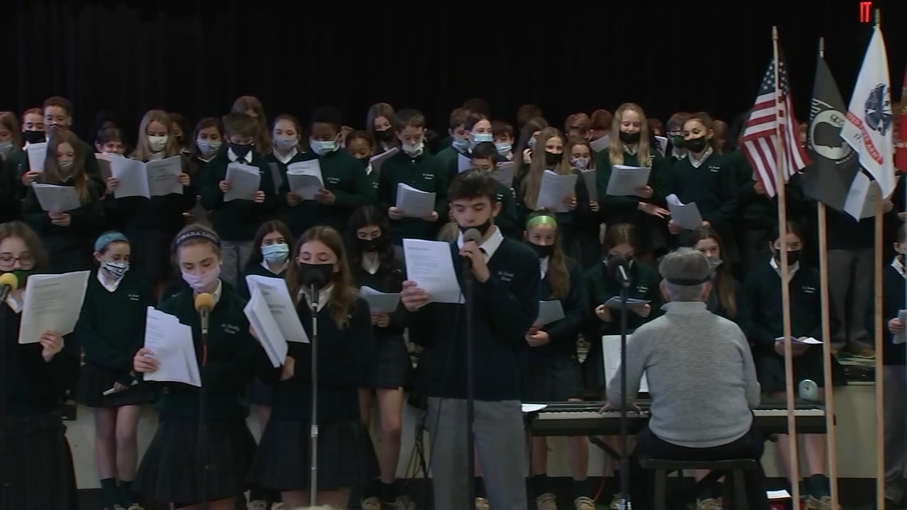 Drexel Hill students honor veterans on Veterans Day