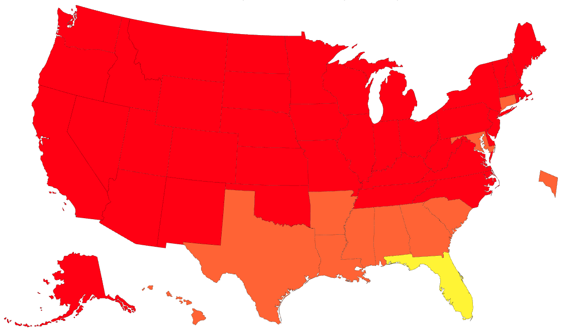 California's COVID-19 case rate now twice that of Florida's