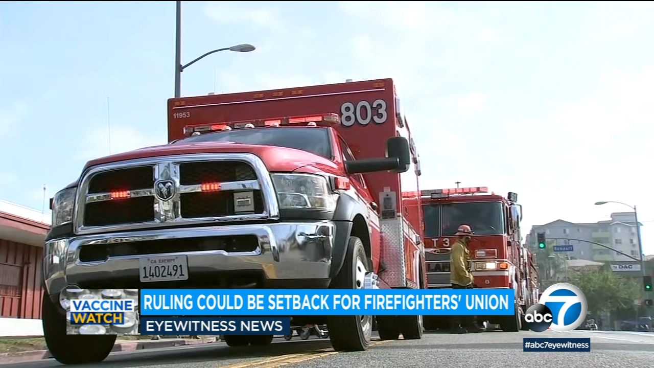 LA firefighter union denied restraining order against vaccine mandate