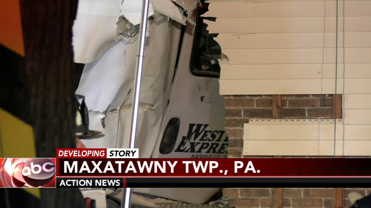 Tractor-trailer driver slams into Berks County home