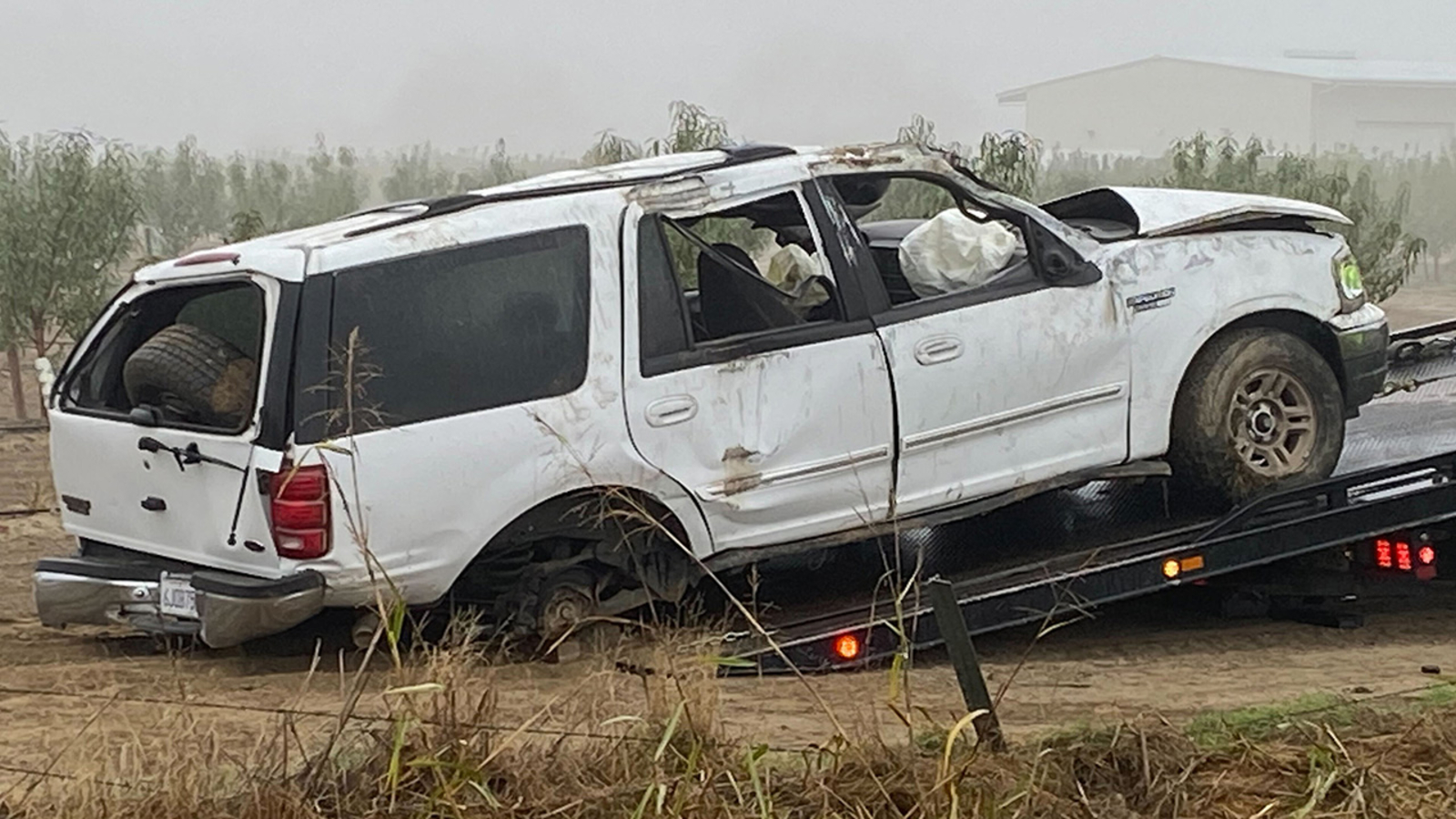 Driver hospitalized after rollover crash on Highway 198 in Lemoore
