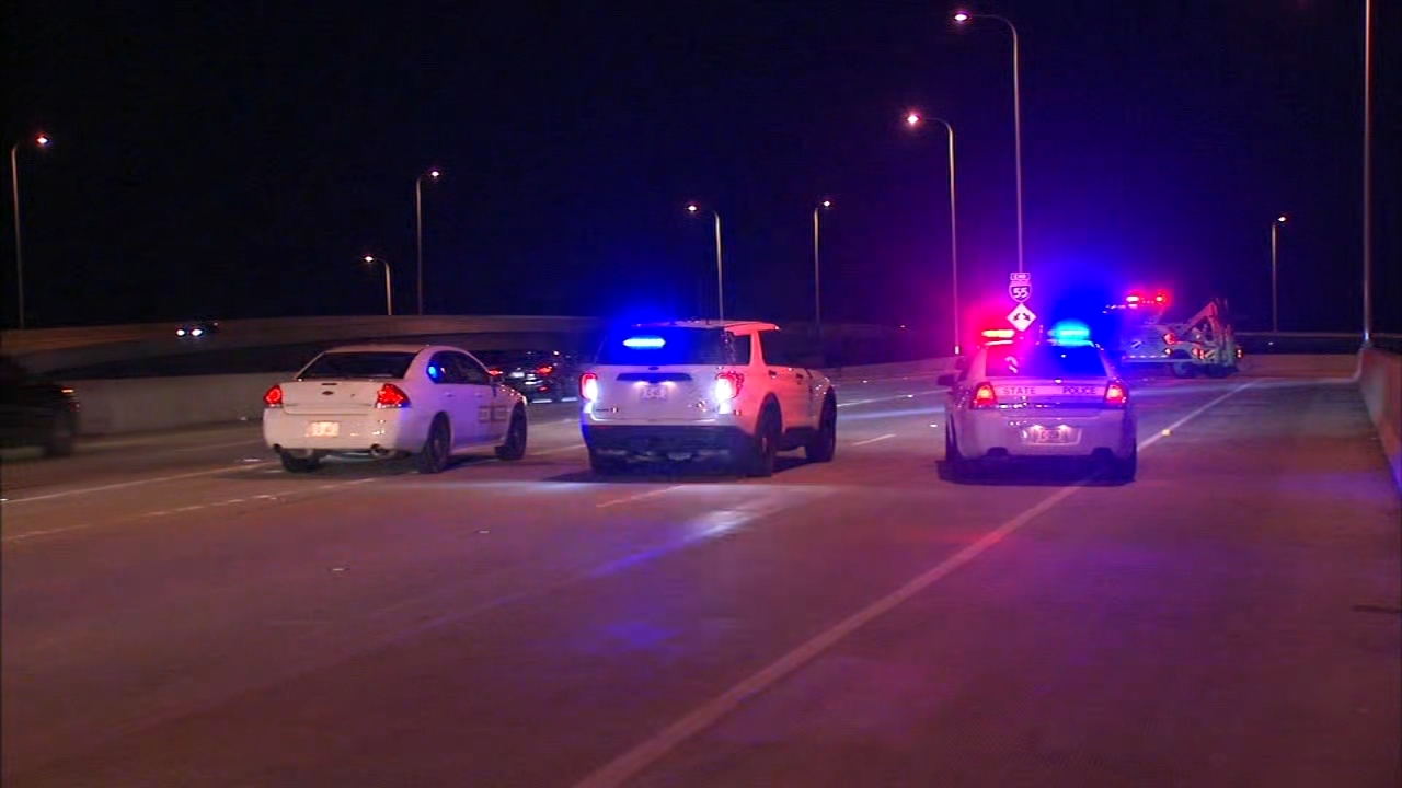 1 shot on I-55 ramp to DuSable Lake Shore Drive