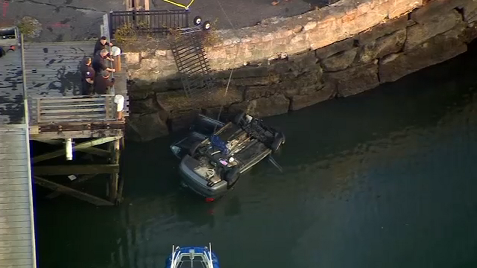 85yearold driver dies after car goes through fence into Oyster Bay