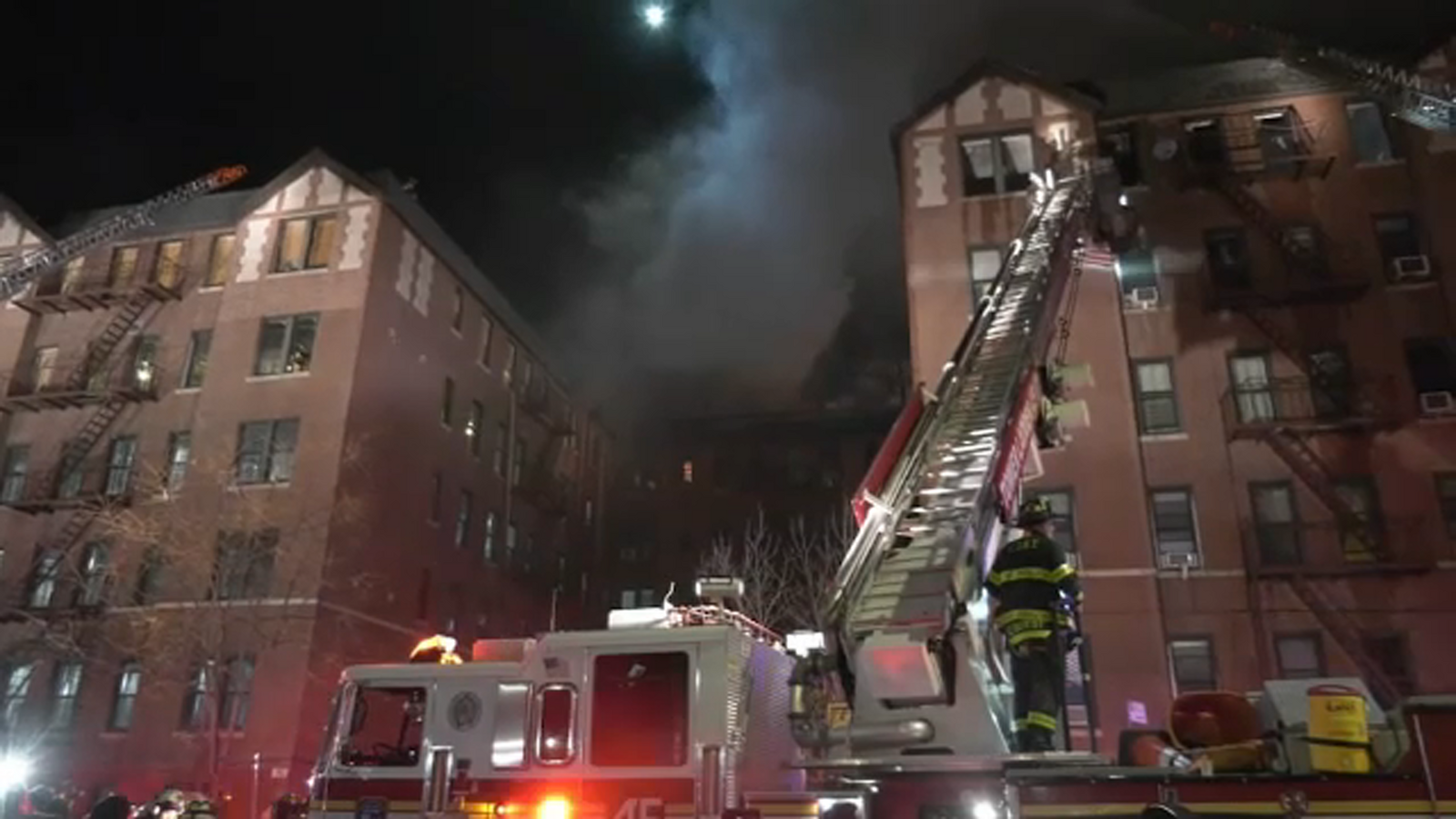 NYC fire: 35 left homeless on Thanksgiving from 5-alarm apartment fire ...