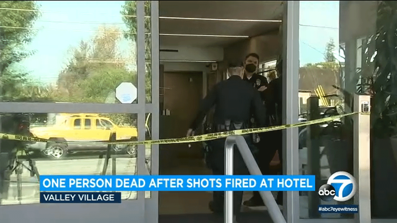 1 dead after shots fired at Valley Village hotel