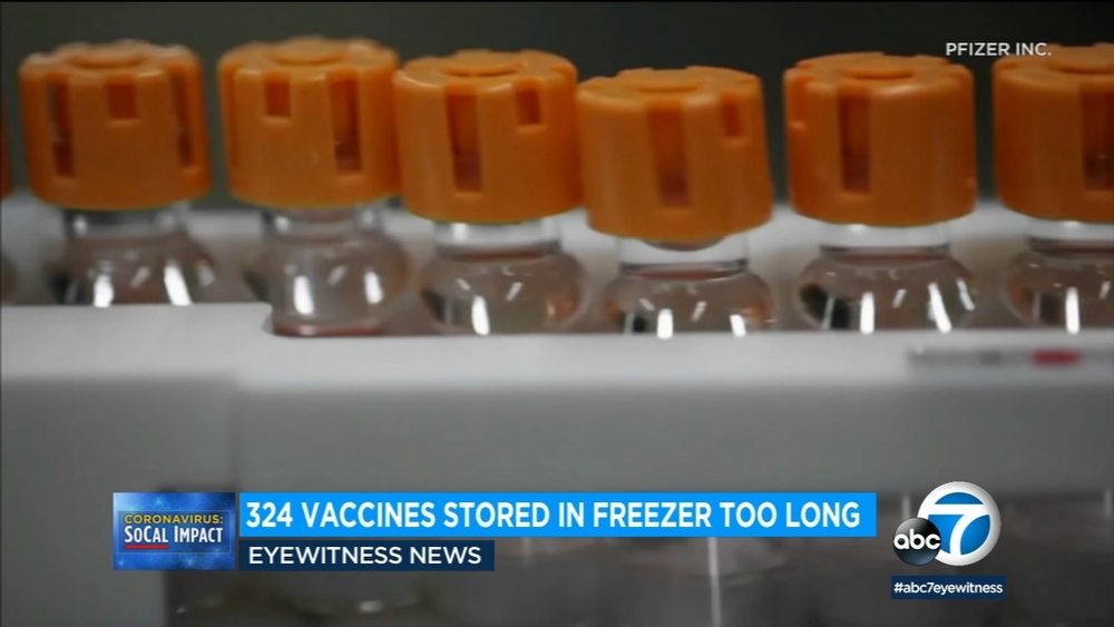 324 people in Riverside County received COVID vaccine frozen too long