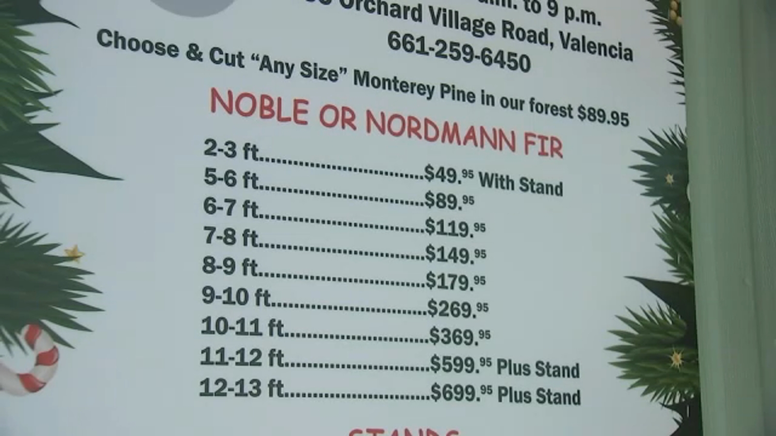 Christmas tree prices higher this year due to drought, high gas prices