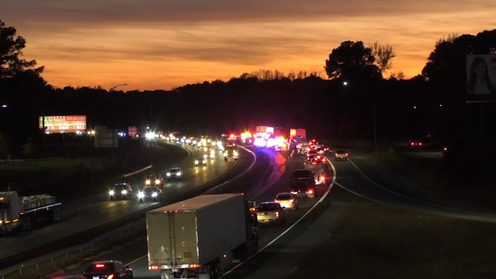 Pedestrian killed on I-95 in Johnston County - ABC11 Raleigh-Durham