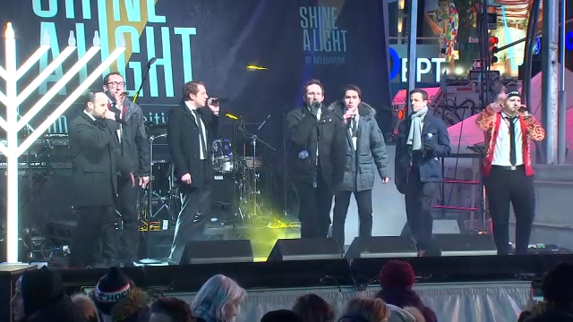 NYC Hanukkah menorah lighting shines light on anti-Semitism