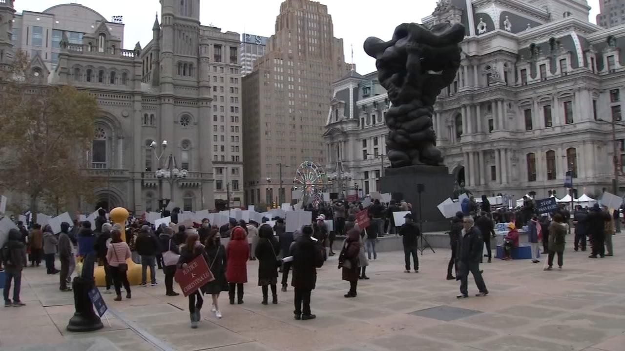 Community members hold rally for justice at City Hall
