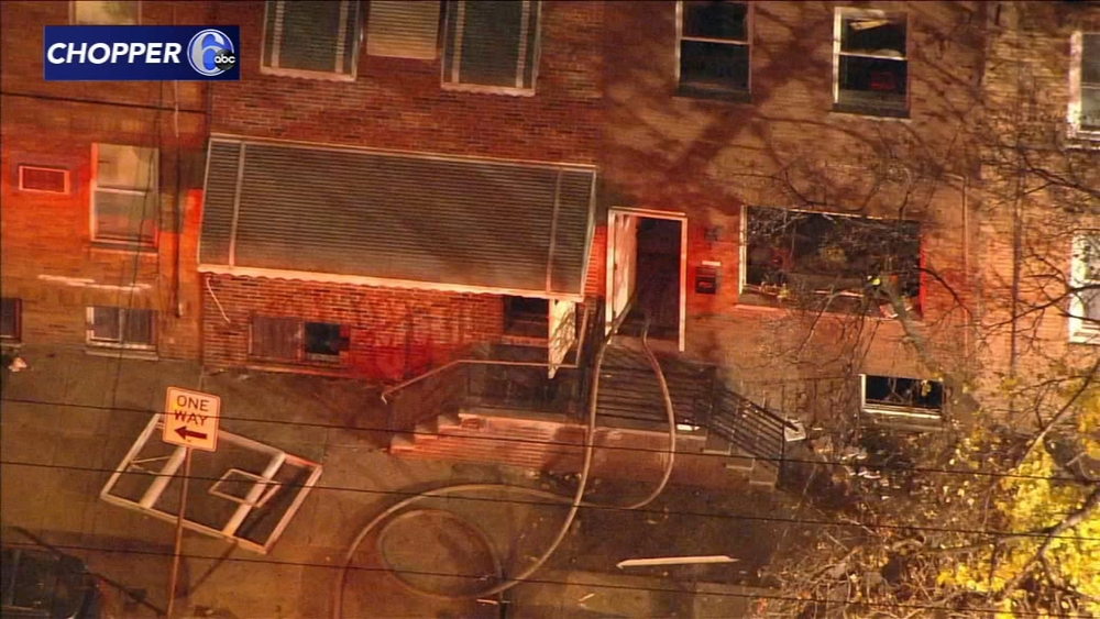 Chopper 6 over aftermath of South Philly house explosion