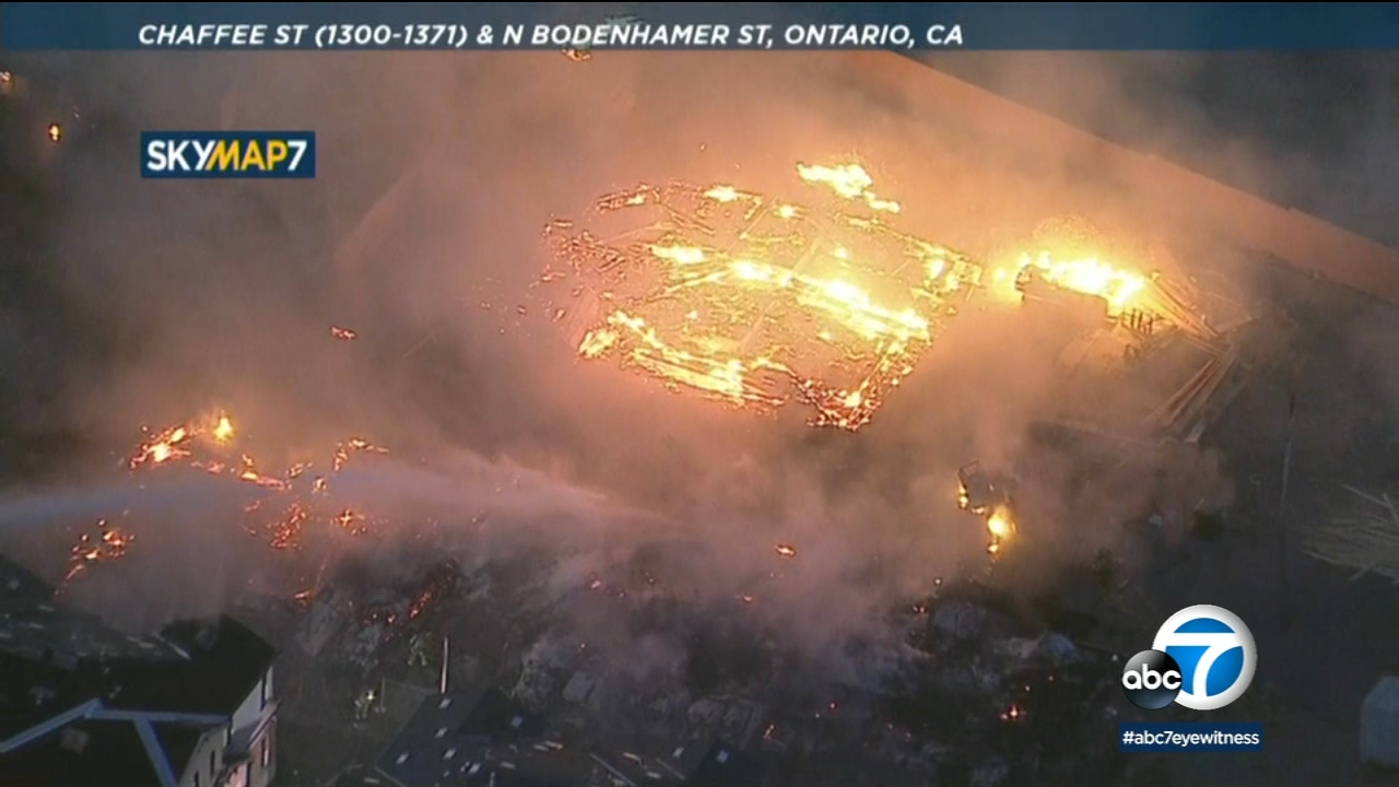 Upland fire damages construction site, displaces residents