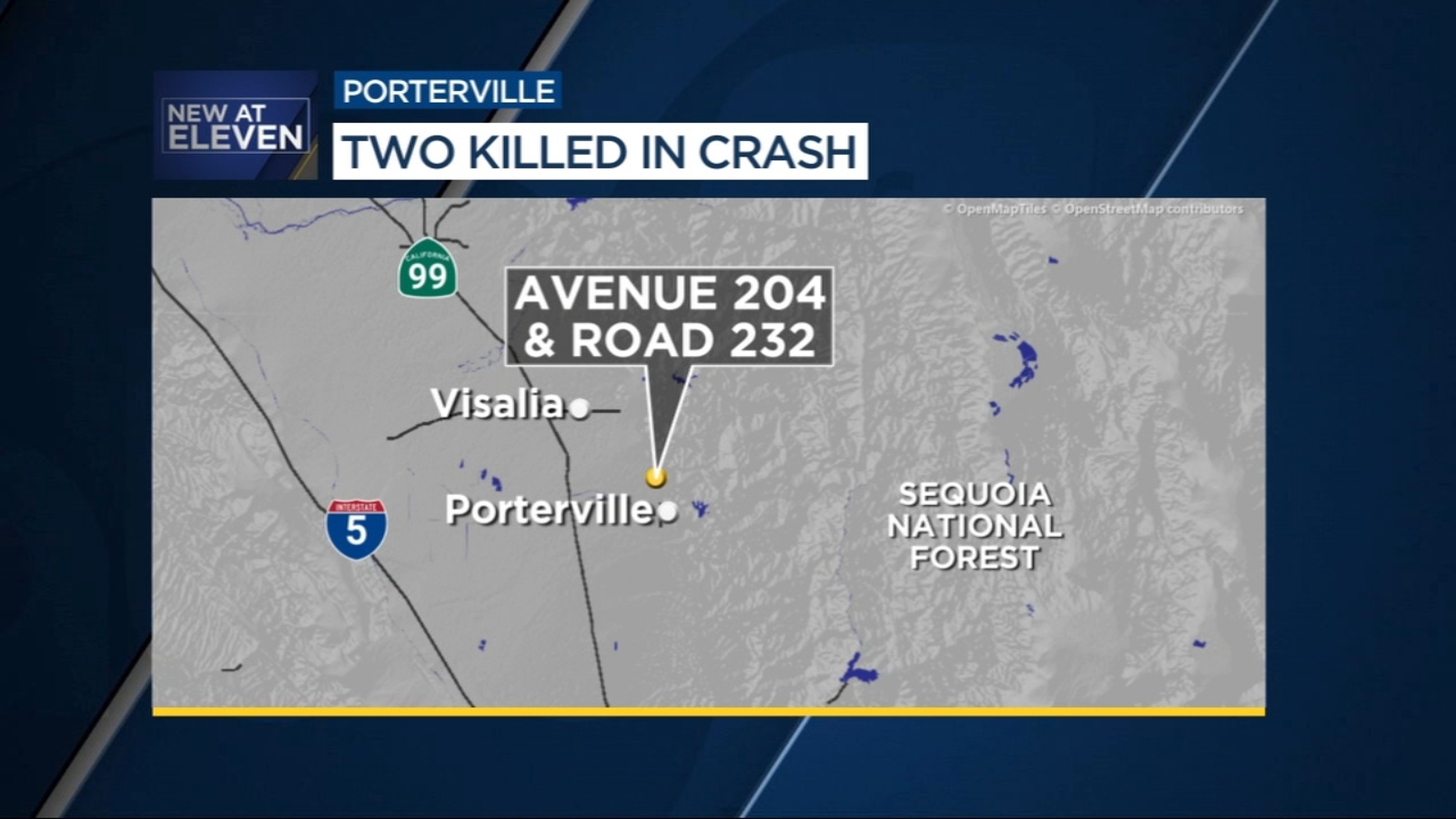 2 killed in car crash in Porterville, CHP says ABC30 Fresno
