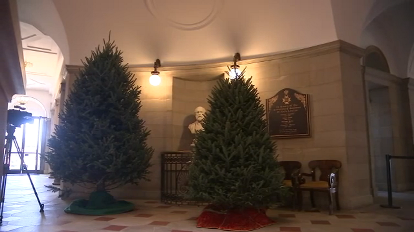 Gov. Roy Cooper receives trees, wreaths ahead of State Capitol Tree