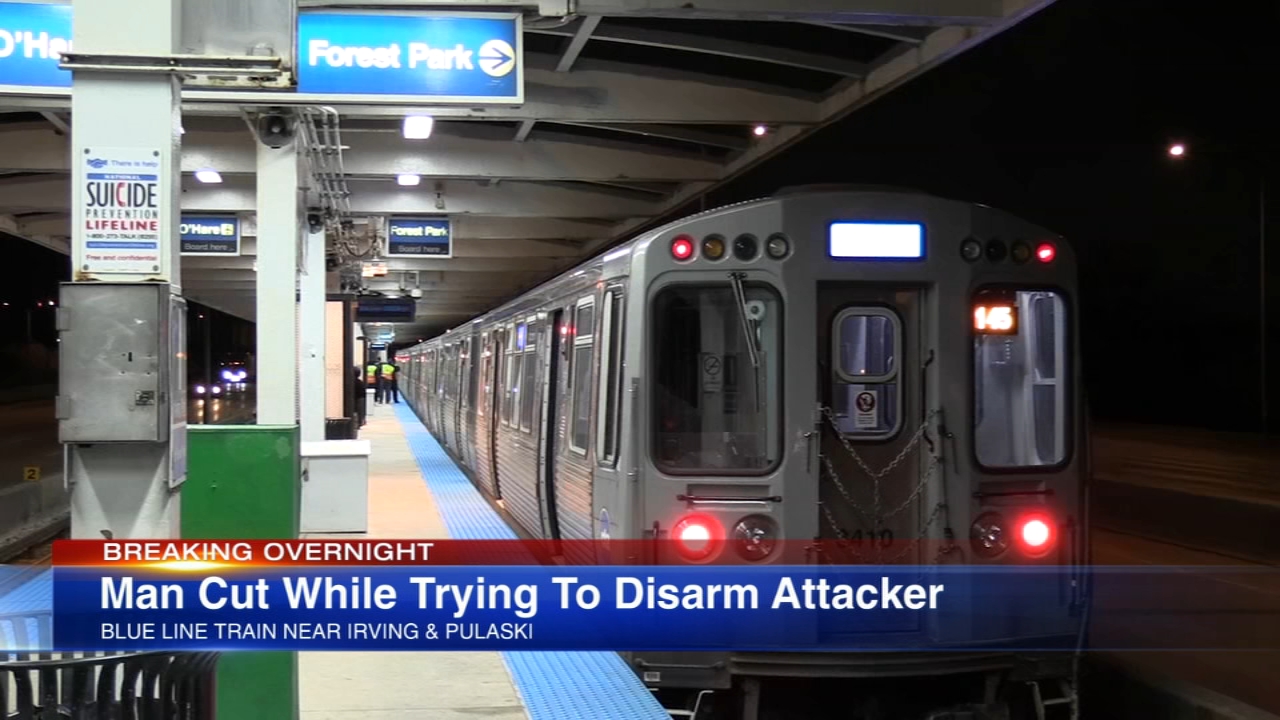 Man inured in stabbing on CTA Blue Line train on NW Side