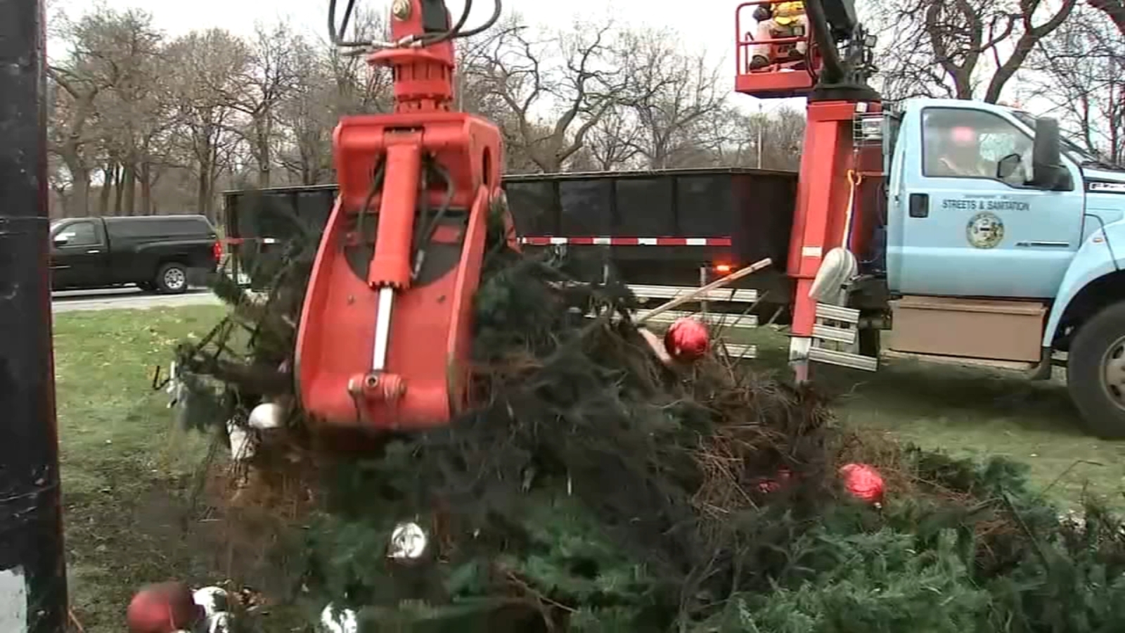 Chicago Christmas tree burned in Washington Park to be replaced; My