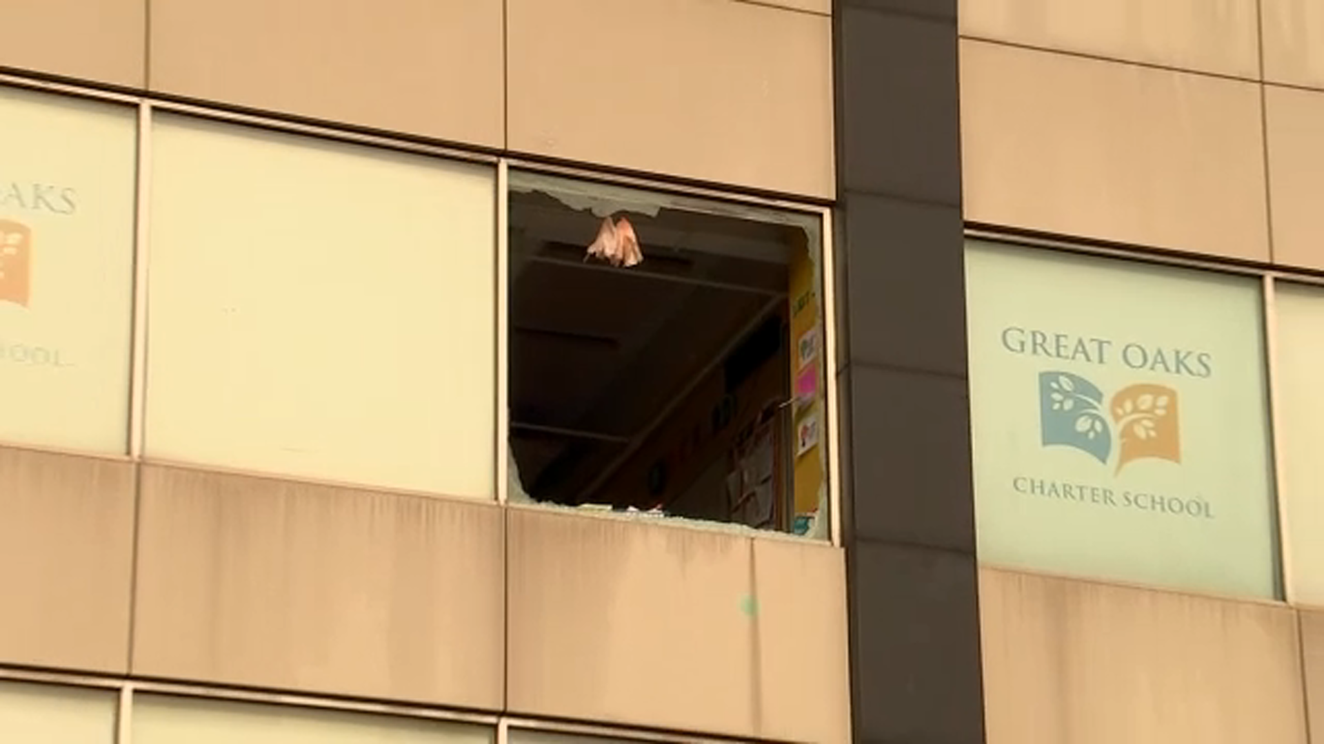 Bullet shatters classroom window at school in NYC