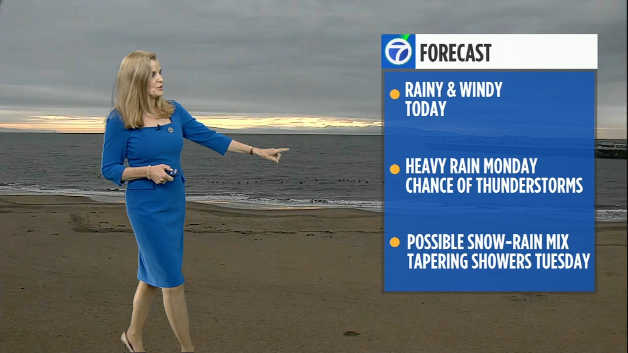 AccuWeather Forecast: Rainy and windy today, heavier rain tomorrow