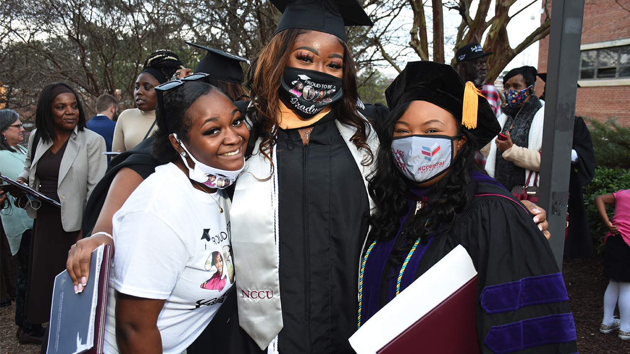 2021 graduates walk the stage Saturday at NC Central and Wake Tech ...