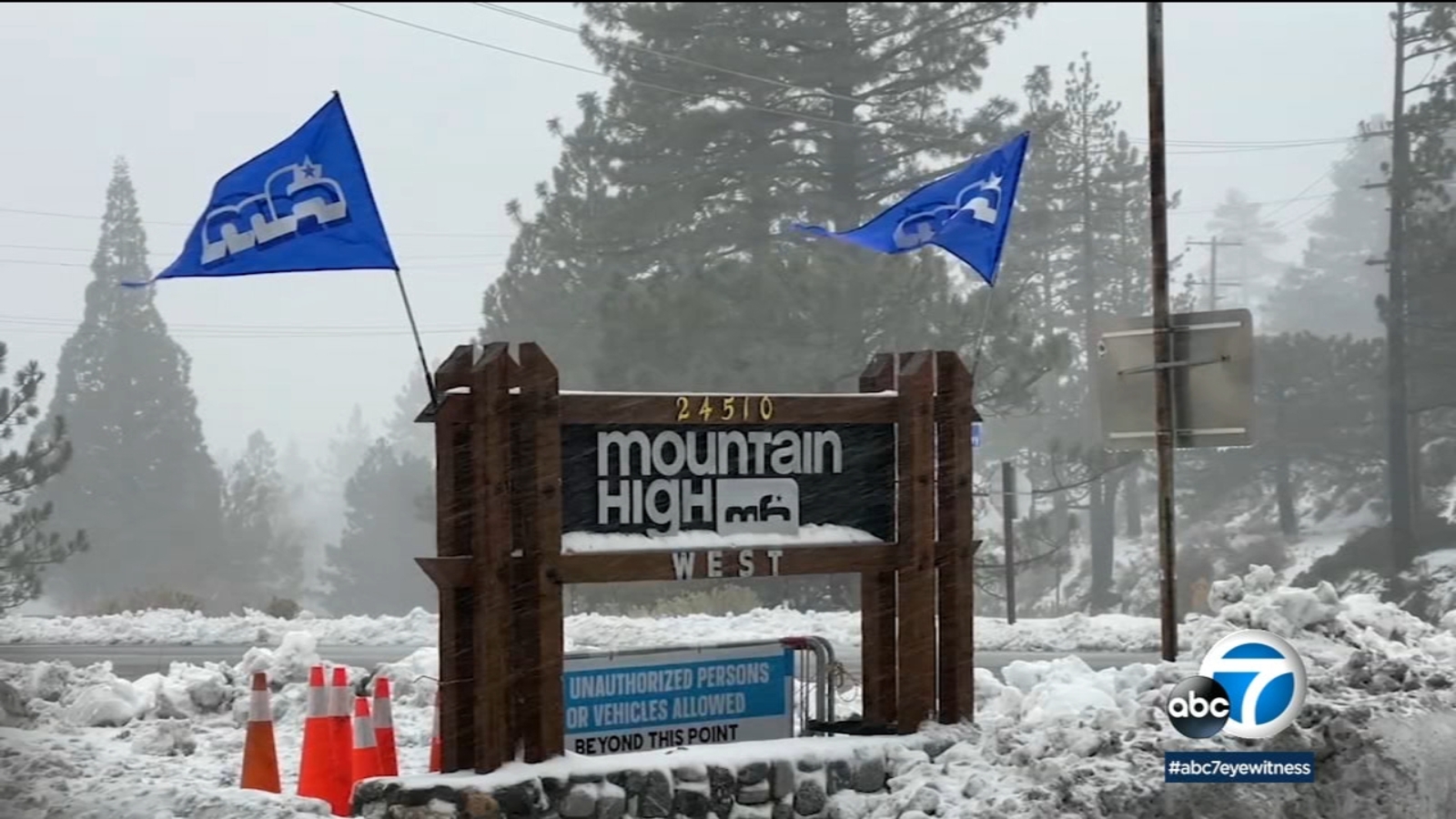 Mountain High Ski Resort, Wrightwood gets first big snowfall of the