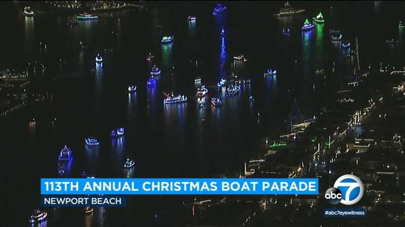 Newport Boat Parade Christmas 2022 Newport Beach Christmas Boat Parade Dazzles Orange County Starting  Wednesday - Abc7 Los Angeles