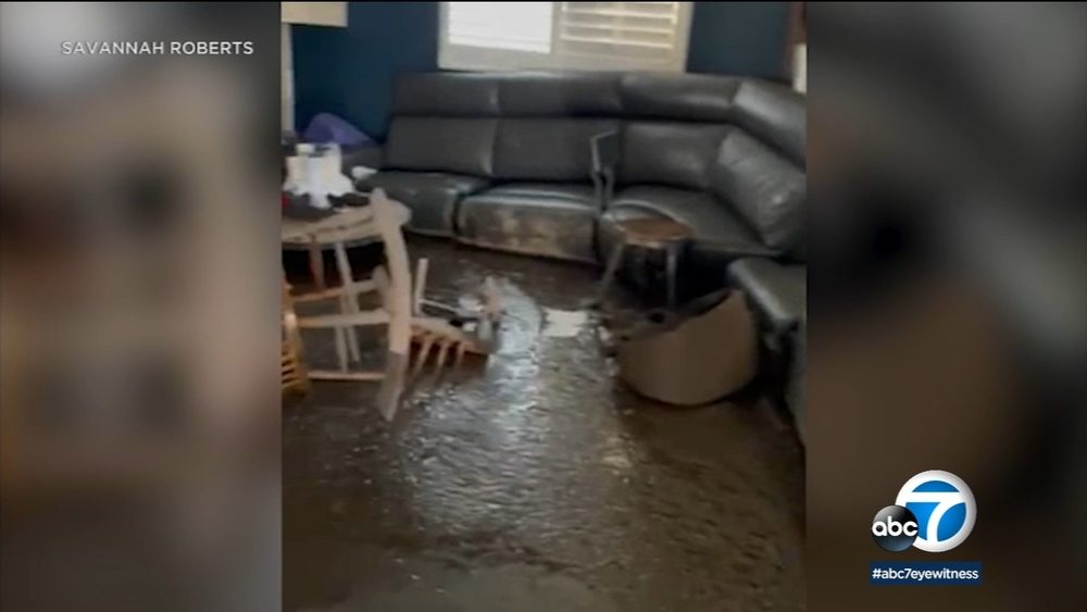 Yucaipa family's home damaged by severe mudslide during storm