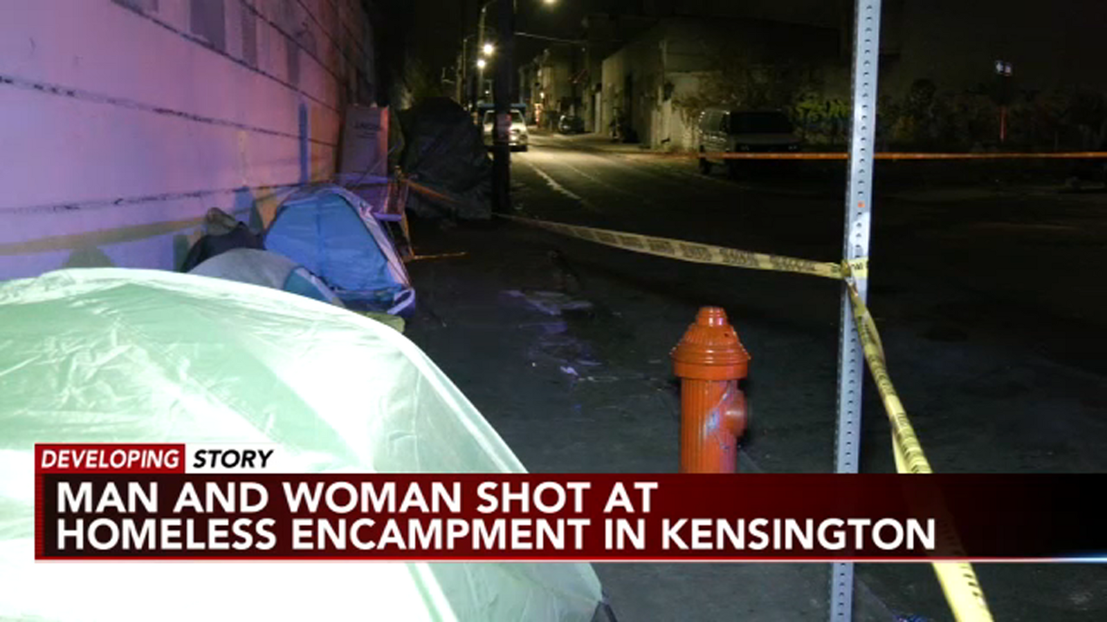 Philadelphia police are investigating a shooting at a homeless ...