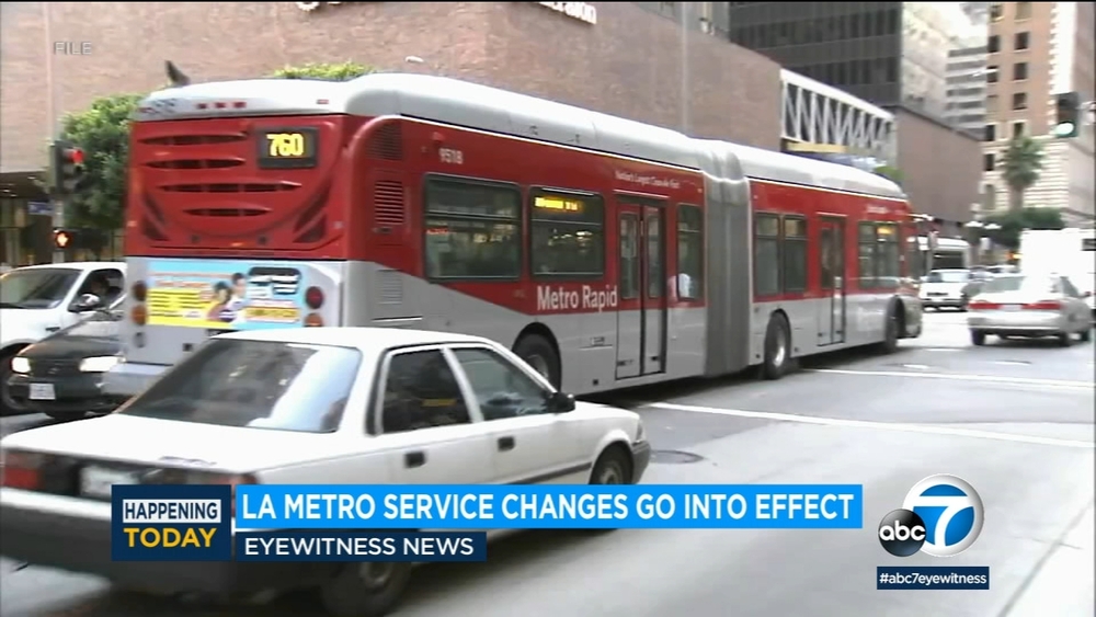 LA Metro changes go into effect Sunday