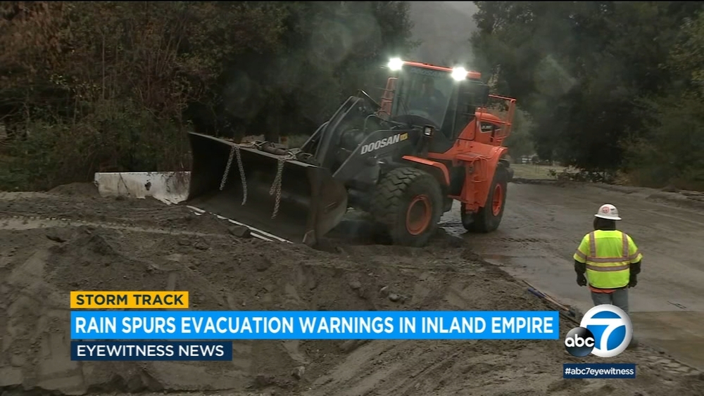 Rain spurs evacuation warnings in Inland Empire