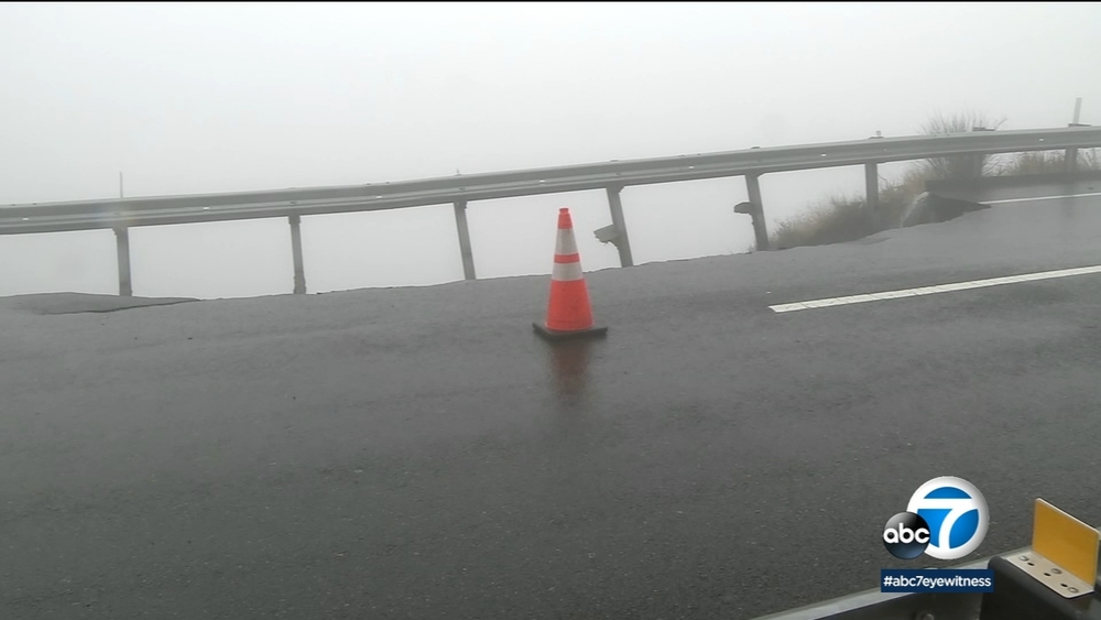 Highway 18 near Crestline closed for storm damage