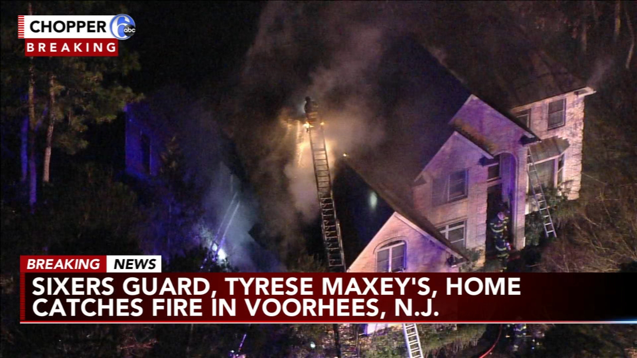 Sixers' Tyrese Maxey home catches fire in Voorhees, NJ: Officials