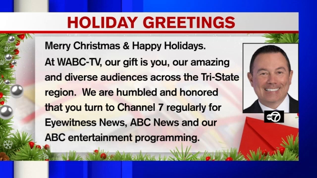 Holiday greeting from Eyewitness News GM Chad Matthews