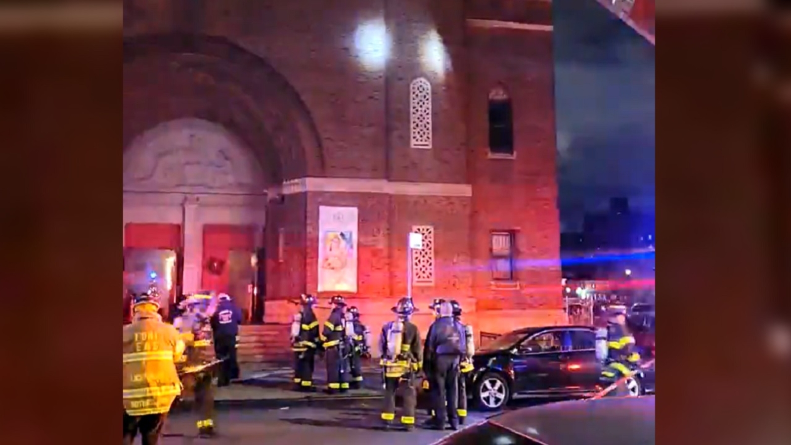 Fire breaks out inside St. Helena's church in the Bronx ABC7 New York