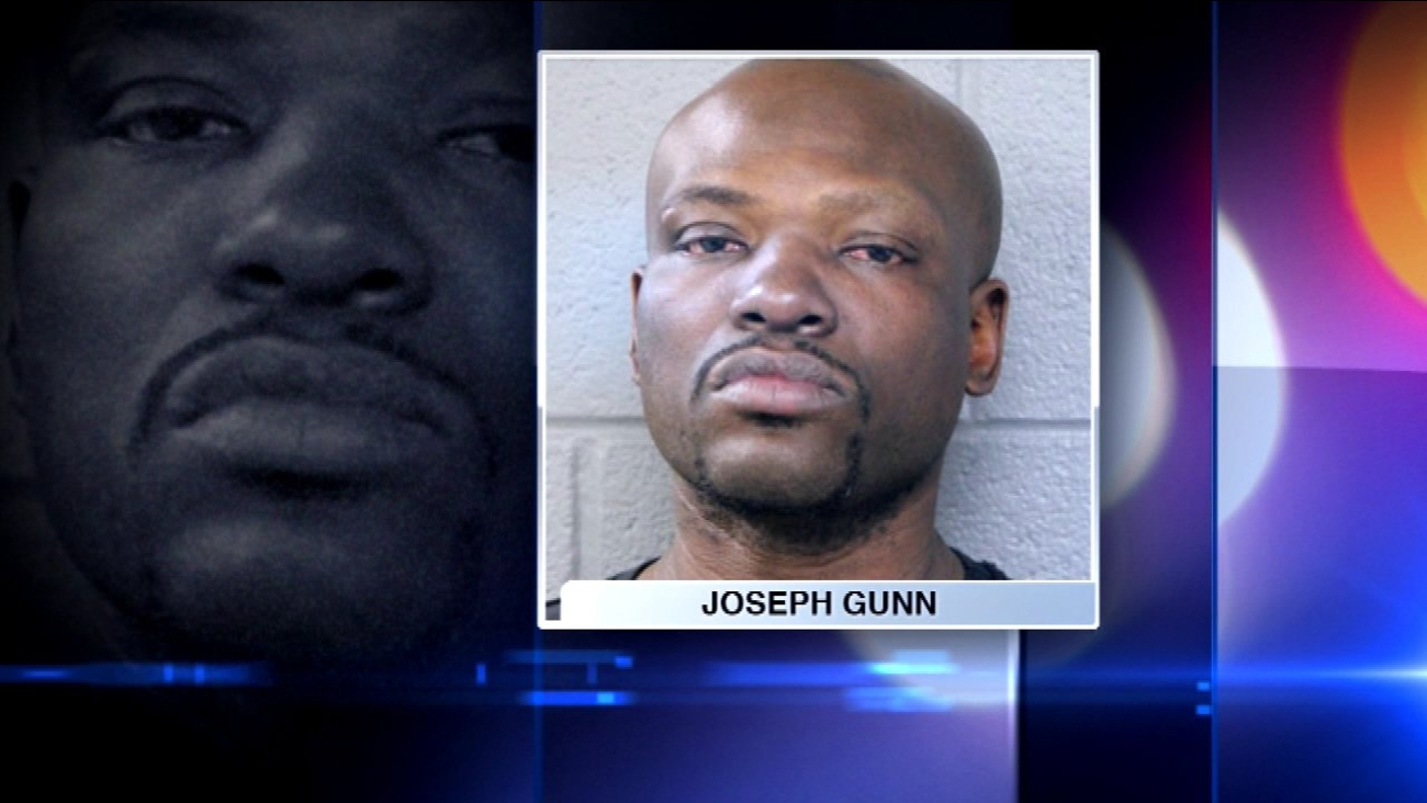 Joseph Gunn, 43, is accused of stealing a Chicago Fire Department SUV.