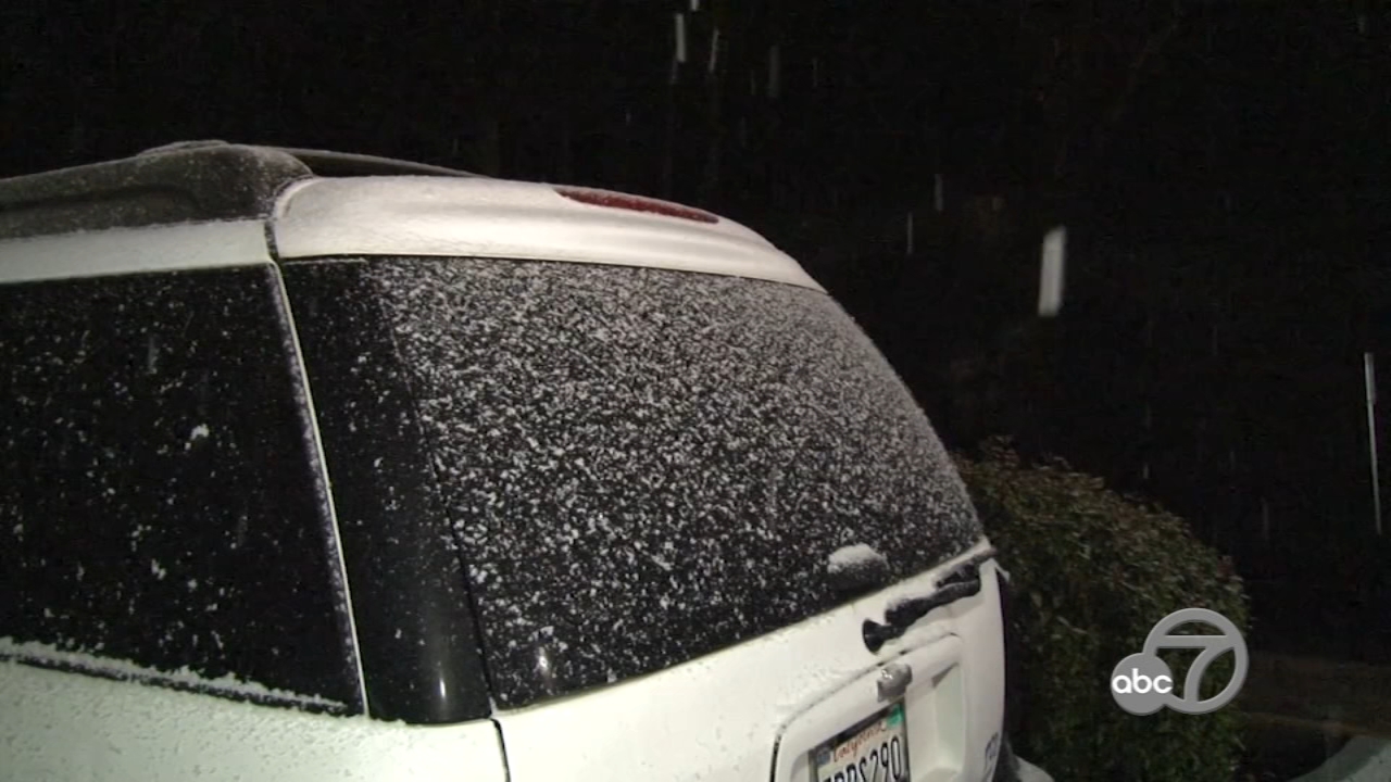 Napa County wakes up to rare snowfall