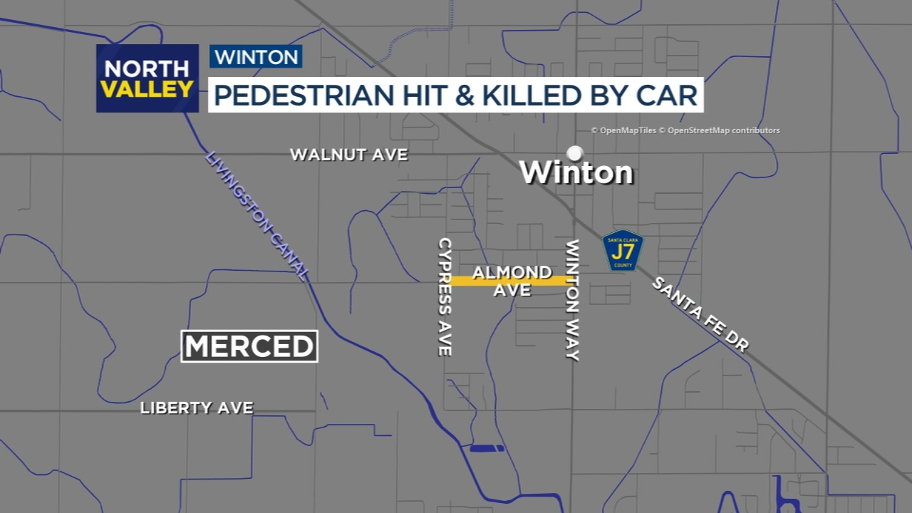 Pedestrian hit and killed in Merced County